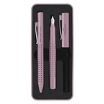 Faber-Castell 201528 Geschenkset GRIP 2010 - Füller+Kugelschreiber, rose shadows