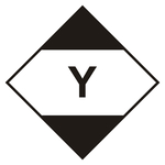Gefahrzettel, Gefahrgutaufkleber In begrenzten Mengen verpackte gefährliche Güter (für Luftbeförderung), Folie, 100 x 100 mm, Einzeletikett