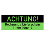 Paketaufkleber Lieferschein Rechnung innenliegend, Grün, in verschiedenen Größen