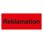 Qualitätsaufkleber Reklamation, Rot, 50 x 20 mm, Rechteckig