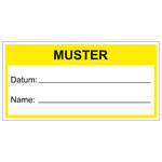 Qualitätsaufkleber Muster, Weiß, 60 x 30 mm, Rechteckig