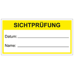 Qualitätsaufkleber Sichtprüfung, Weiß, 60 x 30 mm, Rechteckig