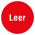Qualitätsaufkleber Leer, Rot, Ø 35 mm, Rund