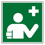 Rettungszeichen Ersthelfer DIN EN ISO 7010 E064