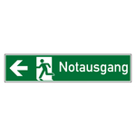 Rettungszeichen Notausgang links