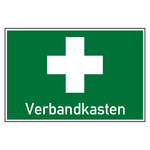 Rettungszeichen Kombischild Erste Hilfe Verbandkasten