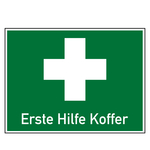 Rettungszeichen Erste Hilfe Koffer Kombischild Folie 400 x 300 mm Einzeletikett
