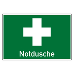 Rettungszeichen Erste Hilfe Notdusche Kombischild