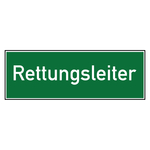 Rettungszeichen Rettungsleiter Folie 300 x 105 mm Einzeletikett