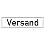 Hinweisschild "Versand" in verschiedenen Ausführungen
