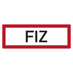 Feuerwehrzeichen FIZ DIN 4066 Folie 297 x 105 mm Einzeletikett
