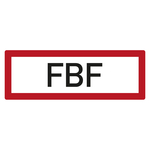 Feuerwehrzeichen FBF DIN 4066