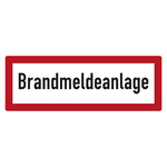 Feuerwehrzeichen Brandmeldeanlage DIN 4066 Folie 420 x 148 mm Einzeletikett