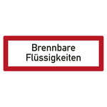 Feuerwehrzeichen Brennbare Flüssigkeiten DIN 4066