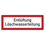 Feuerwehrzeichen Entlüftung Löschwasserleitung DIN 4066