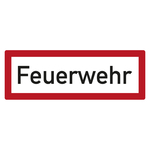 Feuerwehrzeichen Feuerwehr DIN 4066 Folie 210 x 74 mm Einzeletikett
