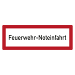 Feuerwehrzeichen Feuerwehr-Noteinfahrt DIN 4066