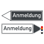 Wegweiser Pfeil Anmeldung