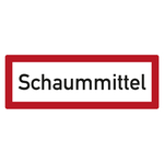 Feuerwehrzeichen Schaummittel DIN 4066 Kunststoff 297 x 105 mm Einzelschild