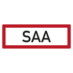 Feuerwehrzeichen SAA DIN 4066 Kunststoff 297 x 105 mm Einzelschild