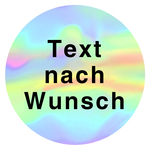 Qualitätskennzeichen Hologramm mit Wunschtext Rund