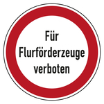 Bodenaufkleber Verbotszeichen Für Flurförderzeuge verboten