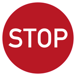 Bodenmarkierung Stop in verschiedenen Ausführungen