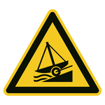 Warnzeichen Warnung vor Slipanlage DIN EN ISO 7010 W044
