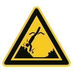 Warnzeichen Warnung vor Objekten unter der Wasseroberfläche DIN EN ISO 7010 W049
