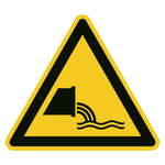 Warnzeichen Warnung vor Abwassereinleitung DIN EN ISO 7010 W055