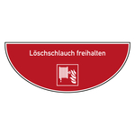 Tür-Bodenmarkierung Brandschutzzeichen Löschschlauch freihalten