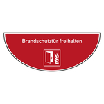 Tür-Bodenmarkierung Brandschutzzeichen Brandschutztür freihalten