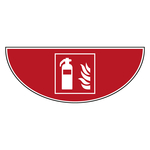 Tür-Bodenmarkierung Brandschutzzeichen Feuerlöscher