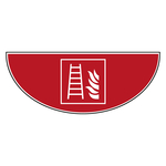 Tür-Bodenmarkierung Brandschutzzeichen Feuerleiter