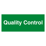 Qualitätskennzeichen Quality Control Grün Rechteckig