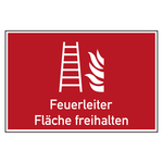 Bodenmarkierung Brandschutzzeichen Feuerleiter Fläche freihalten
