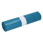 DEISS Müllsack Recycling - 70 Liter, blau, 25 Stück, Recycling-LDPE