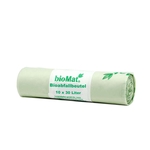 bioMat Kompostbeutel auf Stärkebasis 30 l, 53 x 60 cm ohne Tragegriff, 30L, 10 Stück, grün