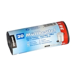 PAPSTAR Müllbeutel - 30 L, LDPE, grau, 4x 20 Stück