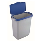 DURABLE Abfallbehälter DURABIN 60L + Deckel - grau/blau