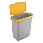 DURABLE Abfallbehälter DURABIN 60L + Deckel - grau/gelb