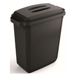 DURABLE Abfallbehälter DURABIN ECO 60L + Deckel - schwarz, recycelt