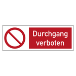 Bodenmarkierung Verbotsschild Durchgang verboten