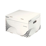 LEITZ 6136 Archiv Container easyboxx M - Wellpappe (RC)  Tragkraft 15 kg  weiß
