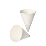 PAPSTAR Spitzbecher - 120 ml, weiß, Zuckerrohrpapier, 200 Stück
