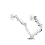 FELLOWES Eppa Series Doppel-Monitorarm  - weiß, 8 kg, Klemme oder Kabeldurchführung