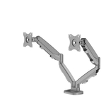 FELLOWES Eppa Series Doppel-Monitorarm  - silber, 8 kg, Klemme oder Kabeldurchführung
