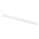 Q-CONNECT Spiralbinderücken Plastik - A4, 18 mm/165 Blatt, weiß, 50 Stück
