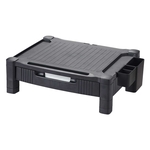 Q-CONNECT Bildschirmträger 22", 1 Fach, Kunststoff, schwarz