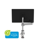 R-Go Tools Caparo 4 Monitorarm - Tischhalterung, Gasdruckfeder, 3-9 kg Tragkraft, schwarz/silber